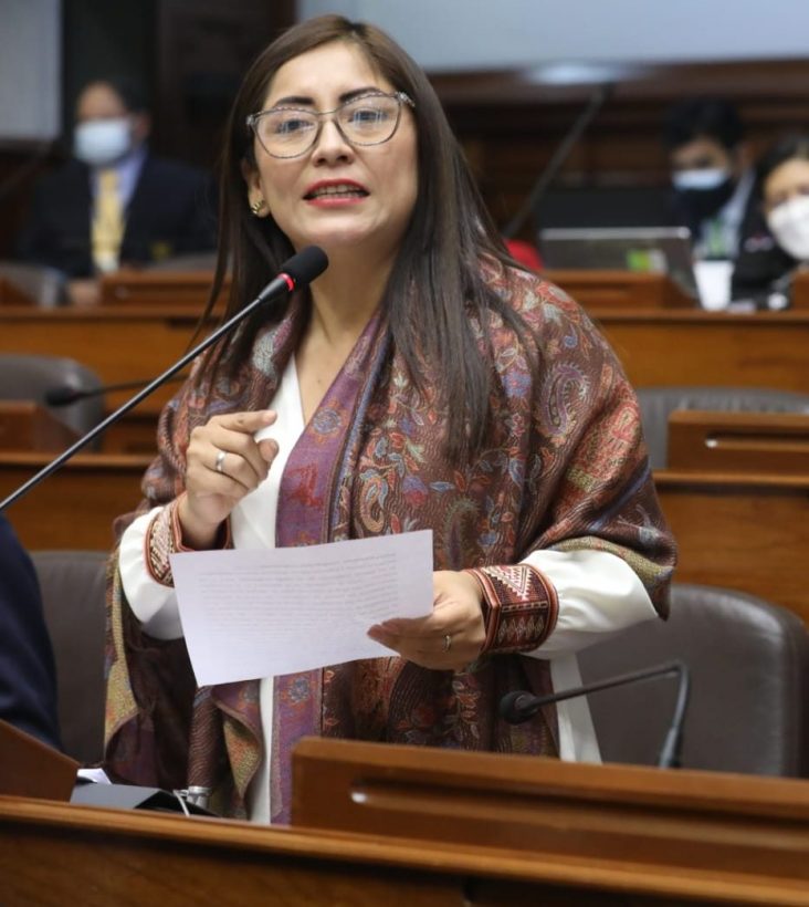 Kelly Porlatino: “Mirtha Vásquez, no representa a Perú Libre”