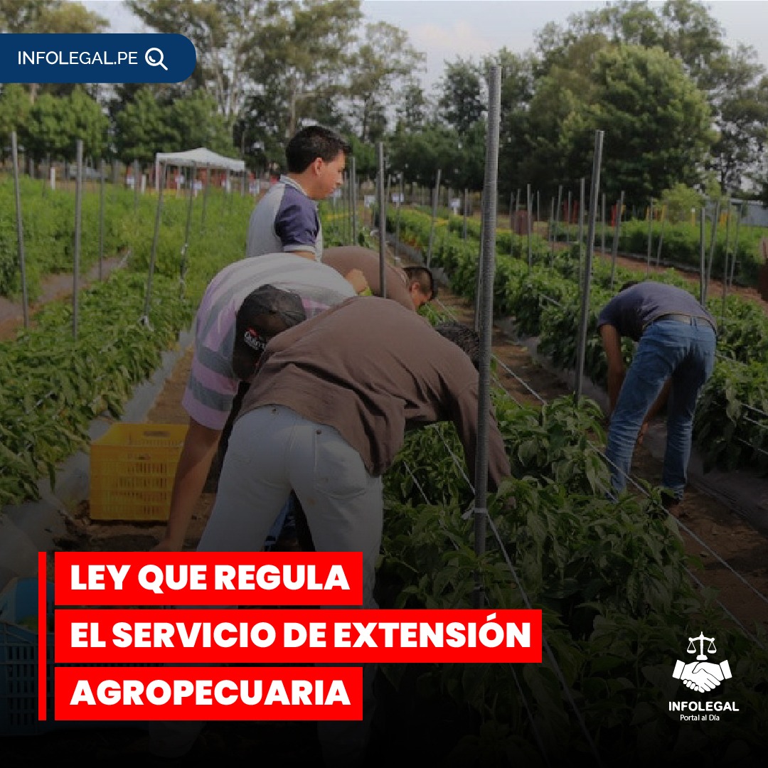 LEY QUE REGULA EL SERVICIO DE EXTENSIÓN AGROPECUARIA